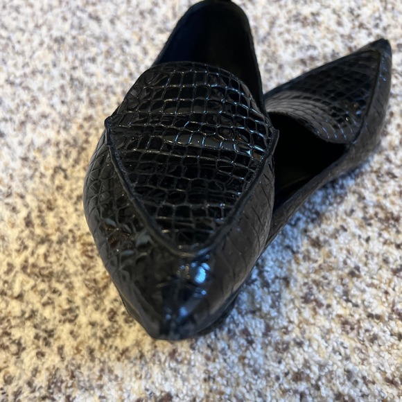 JEFFREY CAMPBELL Vinny Round Kitten Heel Black Pointed Toe 7,5 Great Condition - Picture 4 of 7